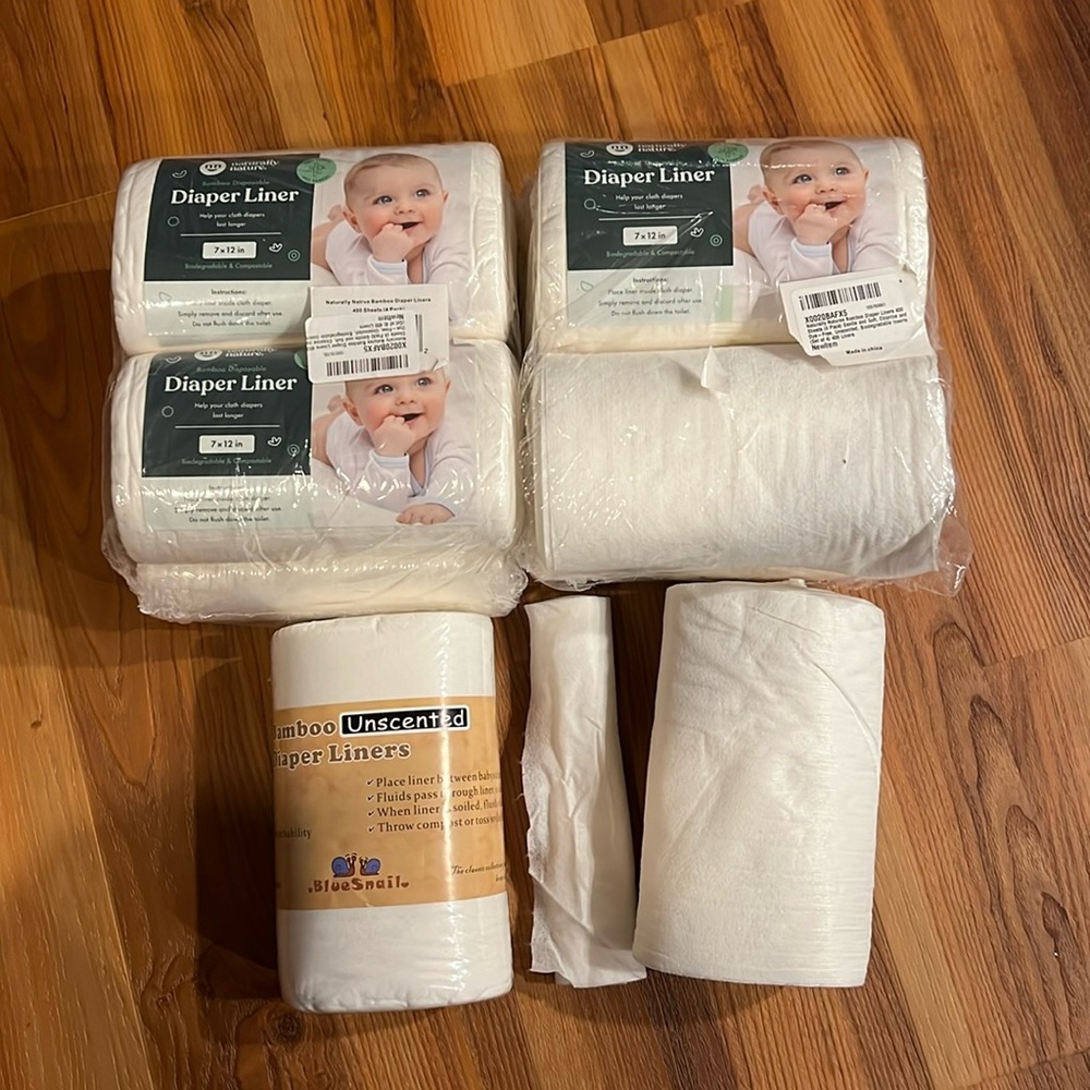 Naturally Nature Disposable Cloth Diaper Liners